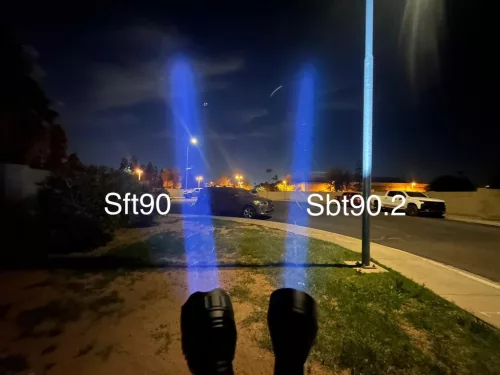 Convoy L21A torcia con LED SFT90, 5000 lumen e circa 1100 m di gittata- package damaged