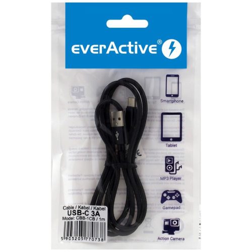 everActive CBB-1.0CB Nabíjací kábel s 1m portom typu C
