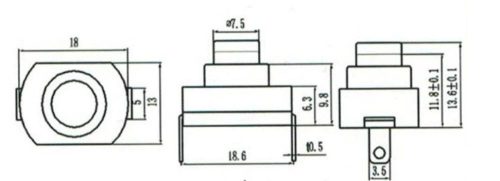 10A spínač svítilny pro vysoce výkonný ovladač