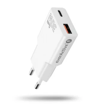 everActive GaN SUPER SLIM SC-380Q sieťová nabíjačka pre telefón / smartfón s USB QC3.0 a USB-C PD 30W portom