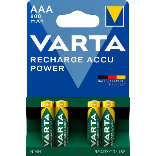 Varta 56703 AAA Ready2Use Micro Battery Ni-MH 800mAh 1,2 V Ni-Mh dobíjecí baterie, 4 ks