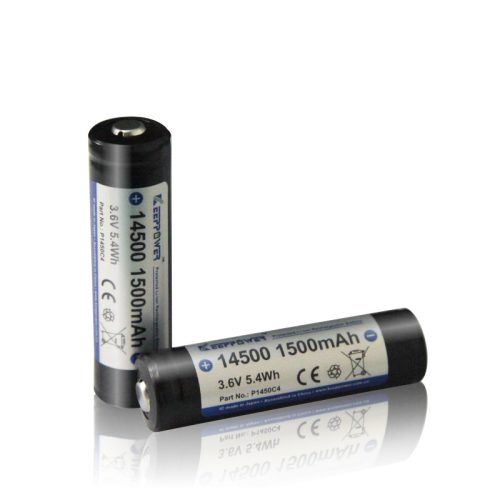 Keeppower 3.7V Li-ion batéria s PCB ochranou 14500 – 1500mAh, 3.6V P1450C4