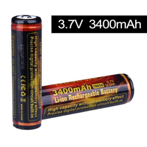 Trustfire 18650 3400 mAh chránená nabíjateľná lítium-iónová batéria