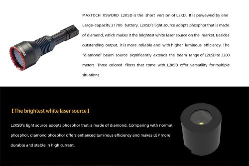 Baterka MAXTOCH L2KSD LEP s dosahom 3200 m