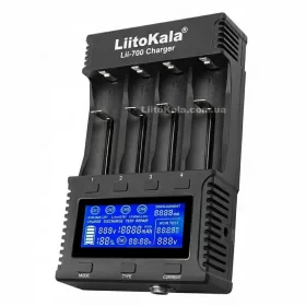 LiitoKala Lii-700 4-kanálová nabíjačka akumulátorov