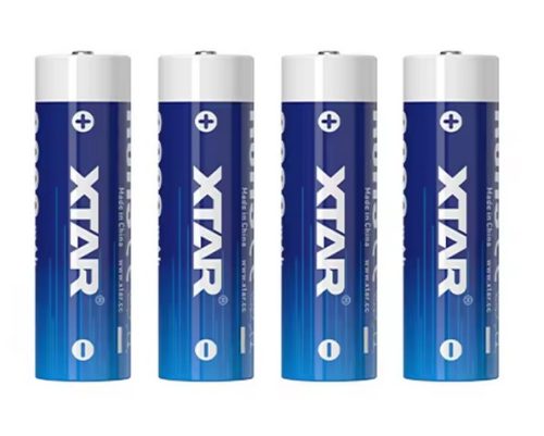 XTAR 4 ks AA 1,5V 3000mAh USB-C nabíjateľné lítiové batérie