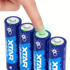 XTAR AA 1,5V 3960 Li-ion 2500mAh s inovatívnym dotykovým indikátorom stavu batérie a indikáciou nízkeho nabitia