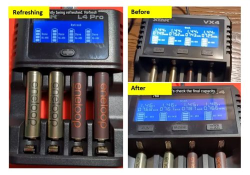  XTAR L4 Pro inteligentná nabíjačka pre AA/AAA 1,2V NI-MH a 1,5V lítiové batérie
