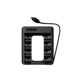   Nabíjačka XTAR C4-AA pre 1,5 V AA Li-ion akumulátory so zabudovaným USB-C káblom