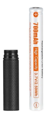  Batéria 10750 s kapacitou 700 mAh a predlžovacia trubica pre svietidlá GT Nano Pro3.0, GT Nano3.0 a Frog 3.0