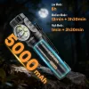 Lampada frontale SOFIRN HS43 3200lm con luce rossa 660nm, ricaricabile USB-C