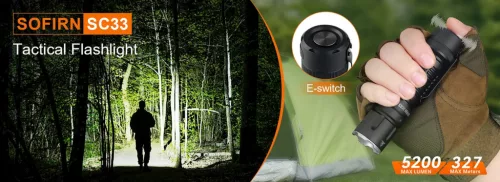 Sofirn SC33 taktická baterka 5200 lúmenov