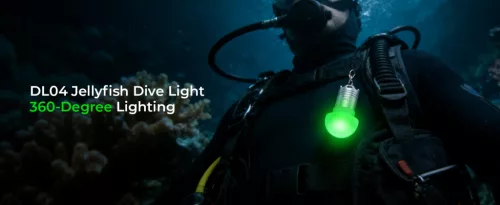 Potápačské svetlo Wurkkos DL04 RGB