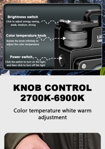 LiitoKala XY-009 Multifunkčná kempingová lampa – 3500 lúmenov, IPX4 vodotesná, magnetická a prenosná vonkajšia lampa.