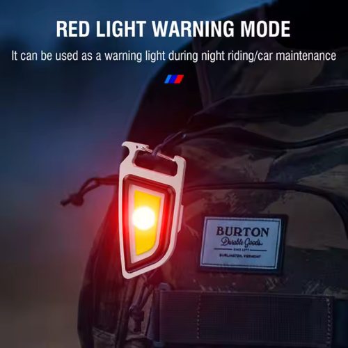 Boruit YHX-0209 Multifunkčné COB kľúčenka + otvárač na fľaše