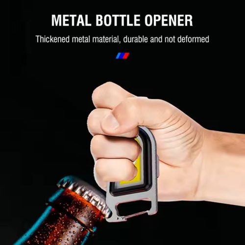 Boruit YHX-0209 Multifunkčné COB kľúčenka + otvárač na fľaše