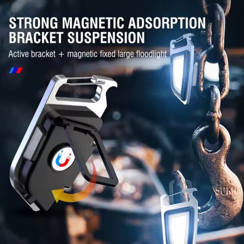 Boruit YHX-0209 Multifunkčné COB kľúčenka + otvárač na fľaše