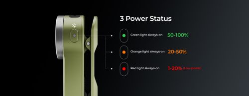  Wurkkos HD03 nabíjateľná EDC svietidlo s klipom, 680 lúmenov, modrá