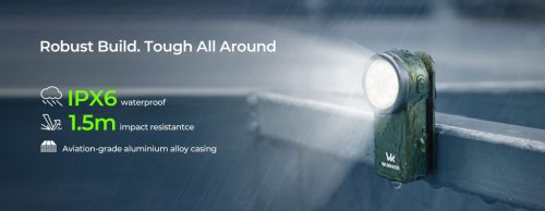  Wurkkos HD03 nabíjateľná EDC svietidlo s klipom, 680 lúmenov, modrá