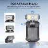 Klipové EDC svietidlo WURKKOS HD04 – 750LM, 180° otočná hlava, bodové/rozptýlené svetlo/RGB pre outdoor, prácu a núdzové situace