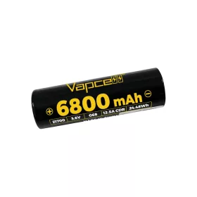 Vapcell G68 21700 6800mAh batéria 3,6V 12,5A