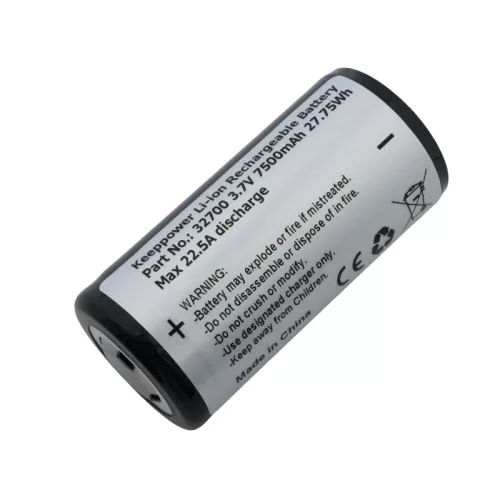 Keeppower 32700 – 7500 mAh – 3,6 V – max. 22,5 A nabíjateľná Li-ion batéria bez ochrany
