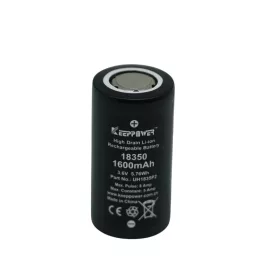   Keeppower UH1835P2 18350 1600mAh Li-ion nabíjateľná batéria (max. 8A)