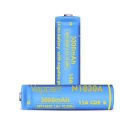   Vapcell N1830A 18650 3000mah chránená a veľkokapacitná nabíjateľná Li-ion batéria