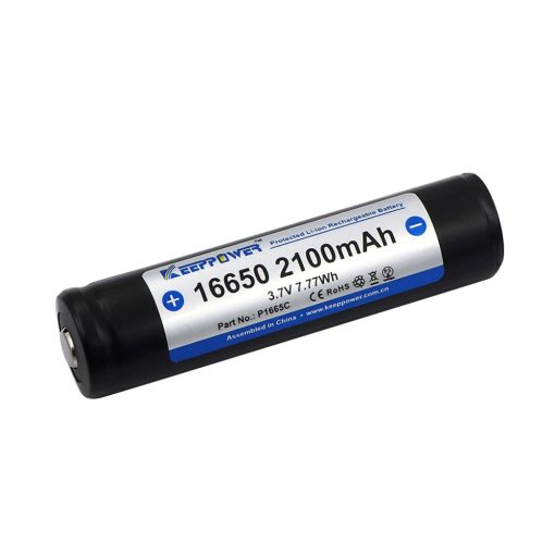 Keeppower 16650 s 2100mAh 3,6V - 3,7V Li-Ion chráněnou baterií 
